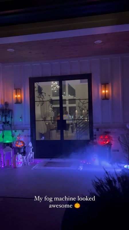 My LED fog machine really made the front porch look amazing for our Halloween party! You can chance the colors and patterns of the lights too! It ran for 5 hours with no issues. 

#LTKHalloween #LTKparties #LTKeurope