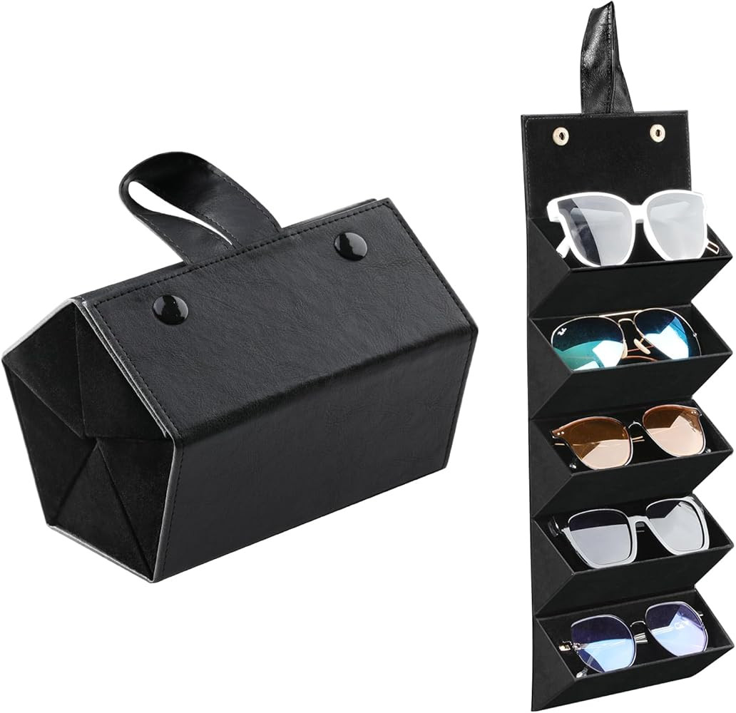 MoKo Sunglasses Organizer, Travel Glasses Case Storage Portable Sunglasses Storage Case for Women... | Amazon (US)