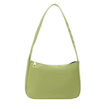 Coffix Casual Solid Handbag Simple Nylon Women Underarm Shoulder Bags (Green) | Walmart (US)