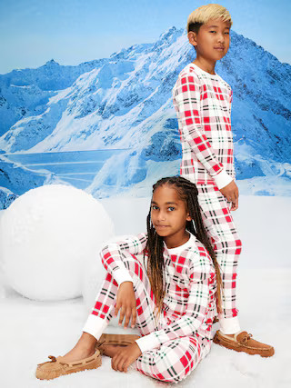 Gender-Neutral Snug-Fit Graphic Pajama Set for Kids | Old Navy (US)