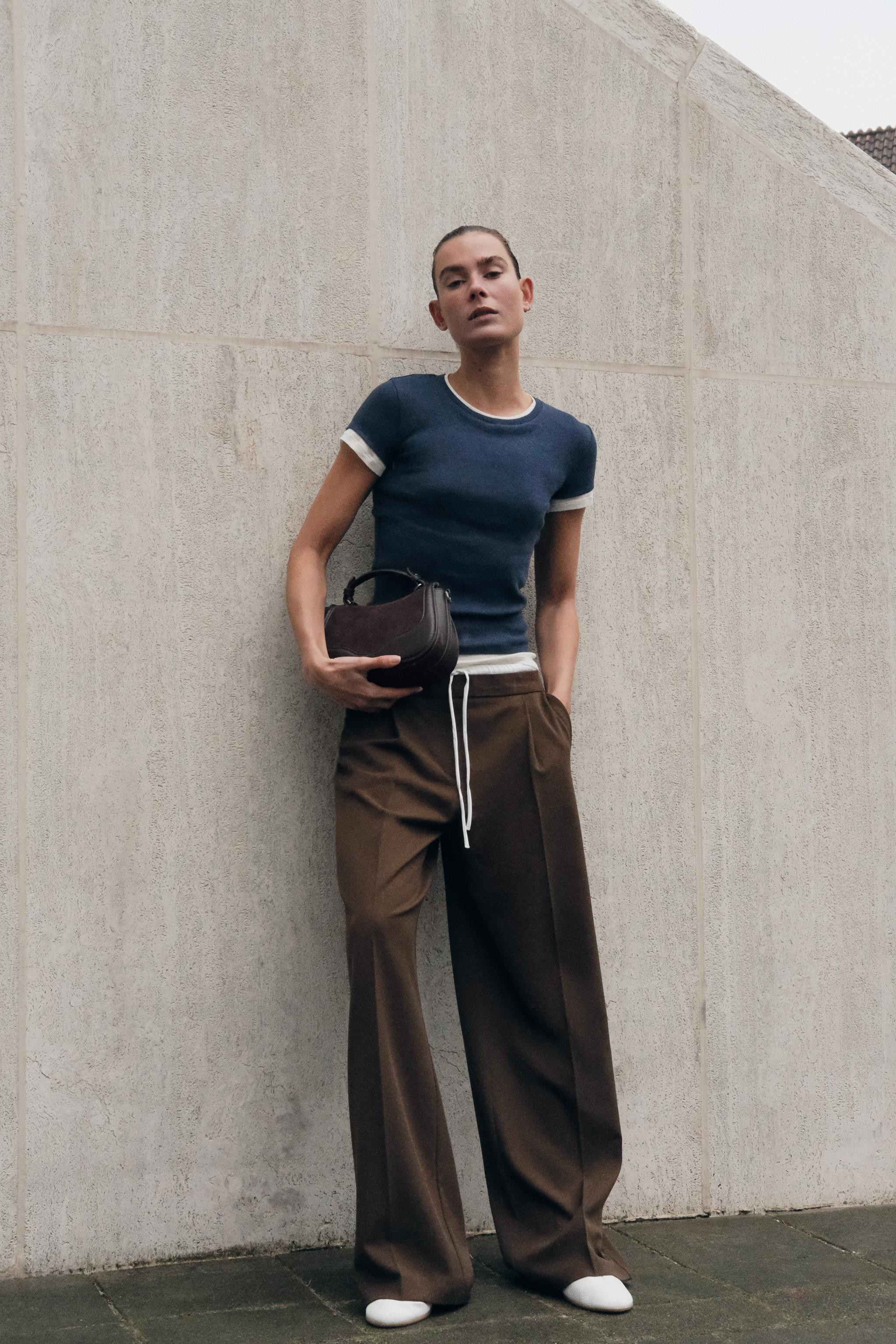 LEATHER CROSSBODY BAG | Zara US