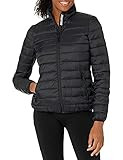 Starter Women's Water Resistant Light Packable Puffer Jacket, Amazon Exclusive, Black, Extra Small | Amazon (US)