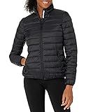 Starter Women's Water Resistant Light Packable Puffer Jacket, Amazon Exclusive, Black, Extra Small | Amazon (US)