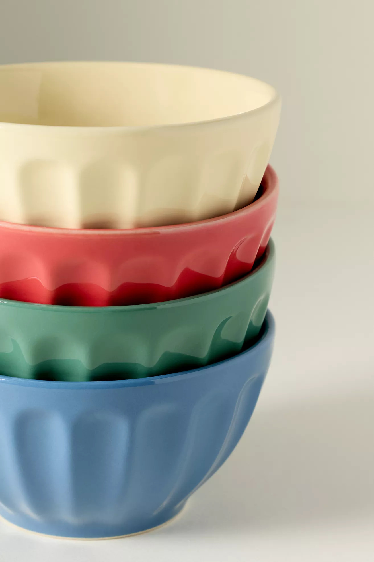 The Latte Stoneware Cereal Bowls, Set of 4: Amelie Edition | Anthropologie (US)