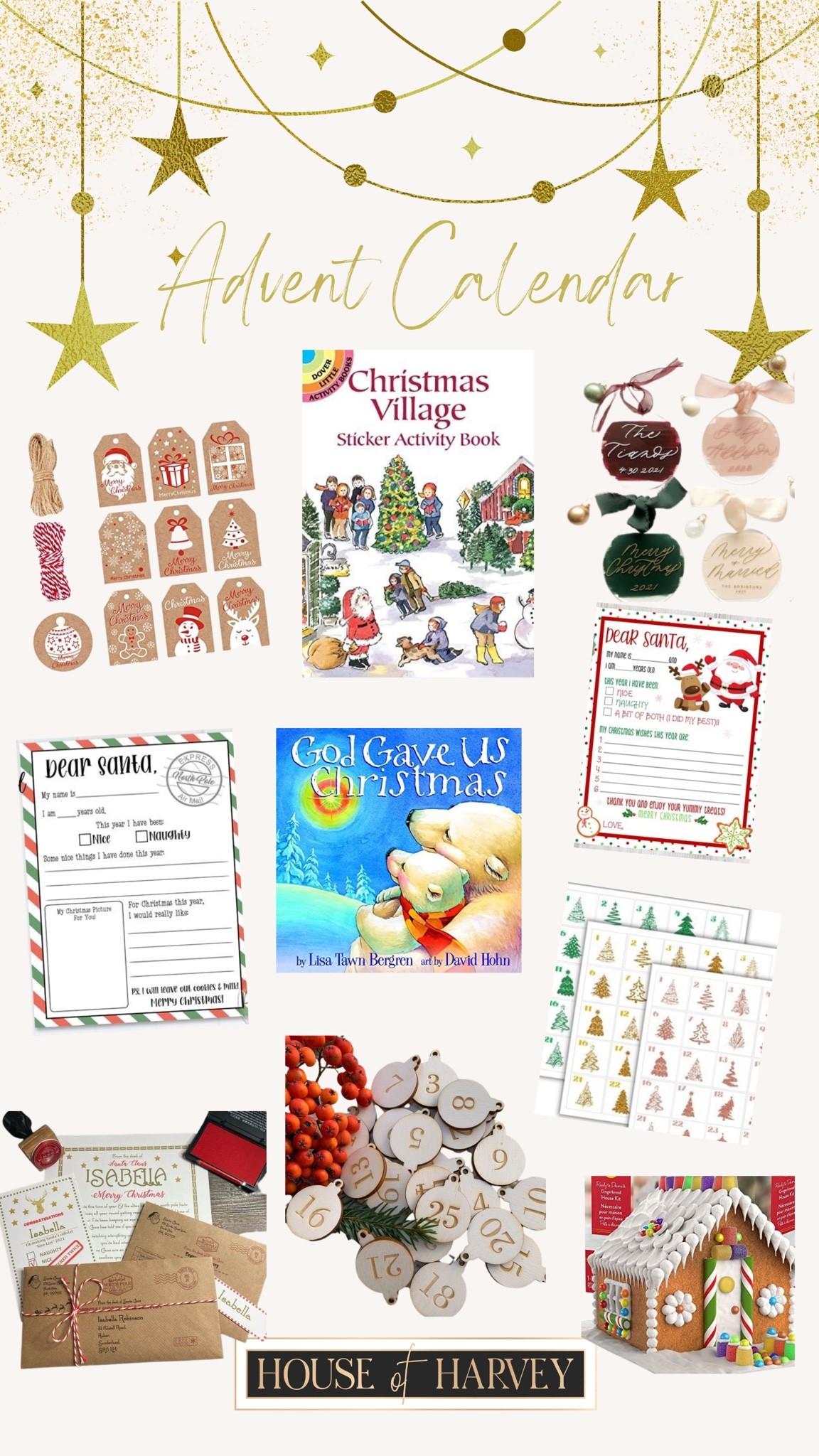 Advent Calendar for the holiday season! 

Holiday style, style tip, Christmas, advent, calendar, gift tags, book, stickers, Christmas decor, gingerbread house 

#LTKhome #LTKfamily #LTKHoliday