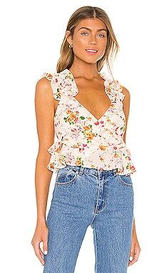 House of Harlow 1960 x REVOLVE Luella Top in Ivory Floral from Revolve.com | Revolve Clothing (Global)