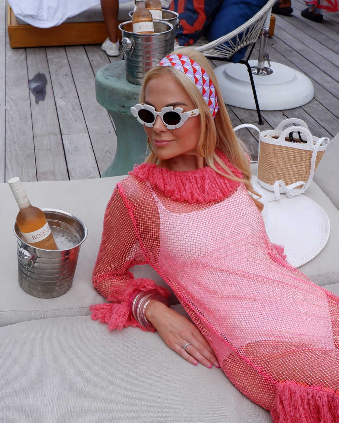 Pool Party Fit Check 💗💗💗 Cover up is Celia B, you can find it in black directly from their site - accessories linked here! 

#LTKsalealert #LTKswim #LTKover40