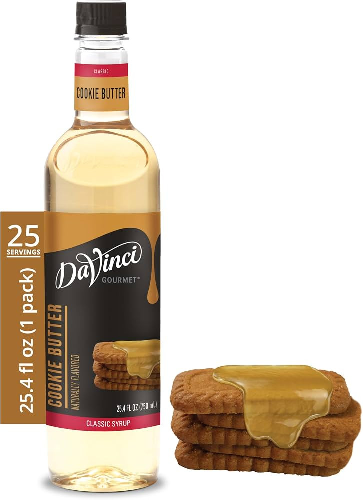 DaVinci Gourmet Cookie Butter Syrup, 25.4 Fluid Ounces (Pack of 1) | Amazon (US)