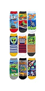 Jefferies Socks Boys 2-7 Construction Triple Treat Socks 3 Pair Pack | Amazon (US)