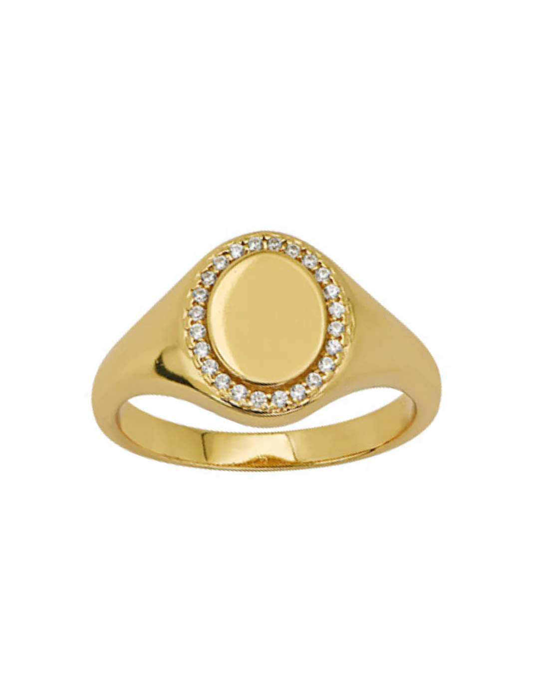 Pave Crest Ring | Goldbug Collection