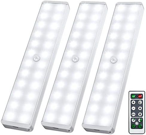 Lightbiz LED Closet Light, 24-LED Dimmer Rechargeable Motion Sensor Under Cabinet Lighting Wireless  | Amazon (US)