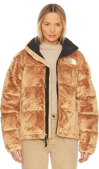Versa Velour Nuptse In Almond Butter | Revolve Clothing (Global)