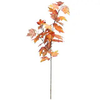 31" Glitter Orange Maple Leaves Stem by Ashland® Fall | Michaels | Michaels Stores