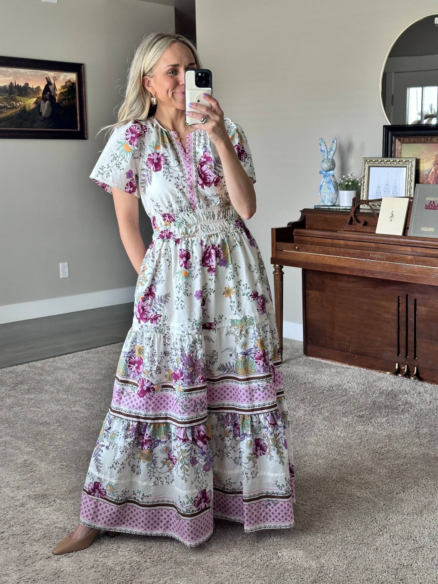 This dress would make the PERFECT Easter dress. Universally flattering on everyone and so many beautiful prints available.  

True to size.

#LTKStyleTip #LTKSeasonal