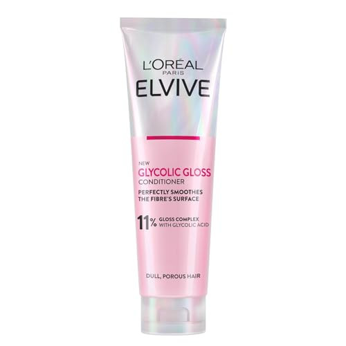 L'Oreal Paris Elvive Glycolic Gloss Conditioner, With Gloss Complex and Glycolic Acid, Fills and Seals Hair Fibres, For Long-lasting, Smooth and Shiny Hair, Ideal for Dull Hair, 150ml | Amazon (UK)