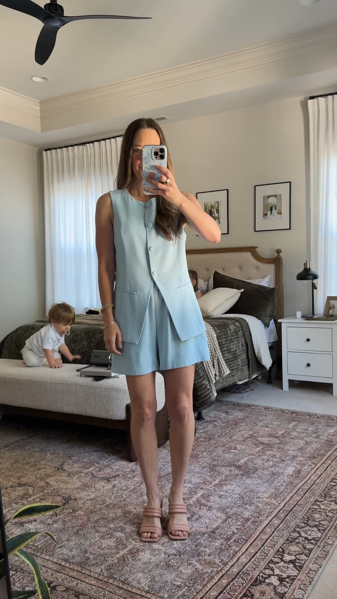 Amazon matching set = instant “put together” with zero effort. 🤍 Wearing this tailored vest + shorts two-piece set that works for summer work outfits, brunch, vacation dinners, date night, or a bridal/baby shower when you want to look polished but stay comfy. Linking the full set + similar Amazon vest sets / linen-look sets / spring & summer two piece outfits.

#LTKgrwm #LTKSeasonal #LTKootd