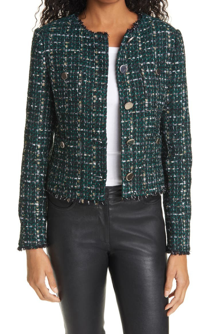 Errina Boxy Bouclé Jacket | Nordstrom