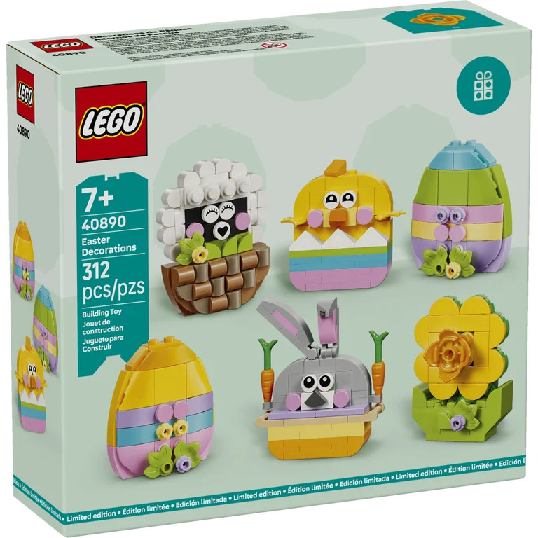 LEGO Easter Decorations – 312-Piece Spring Building Set with Bunny, Chick, Sheep, Daffodil & Co... | Walmart (US)