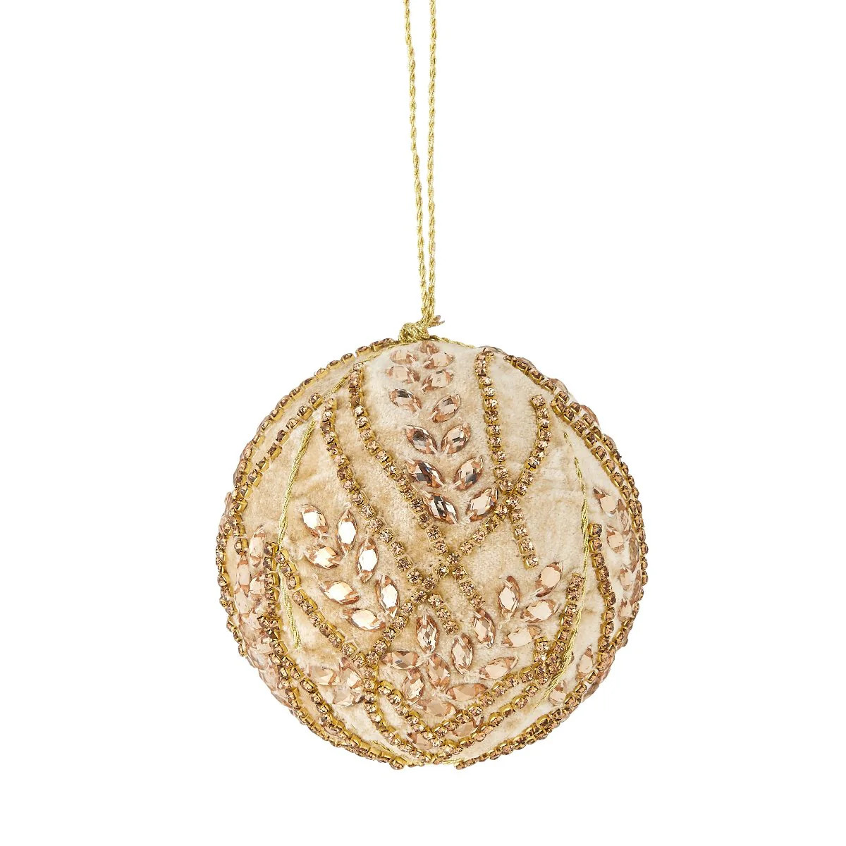 Beaded Velvet Ornament II | Caitlin Wilson Design