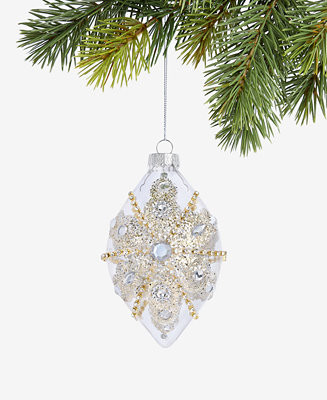 Jeweled Classics Glass Drop Ornament, Macy's Exclusive | Macy's