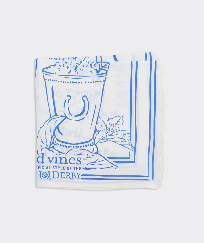 Kentucky Derby Mint Julep Recipe Pocket Square | vineyard vines