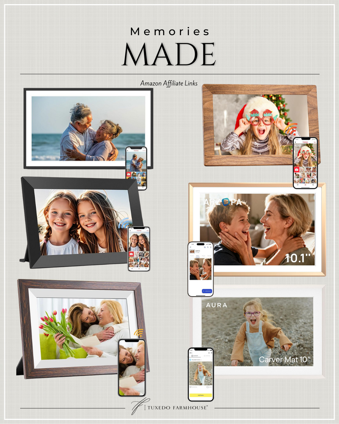 Amazon - Memories Made

Upgrade your home with these stylish digital picture frames. Perfect for gifting and sharing special moments. Check them out! 

 #LTKSeasonal #LTKHome #LTKFindsUnder100