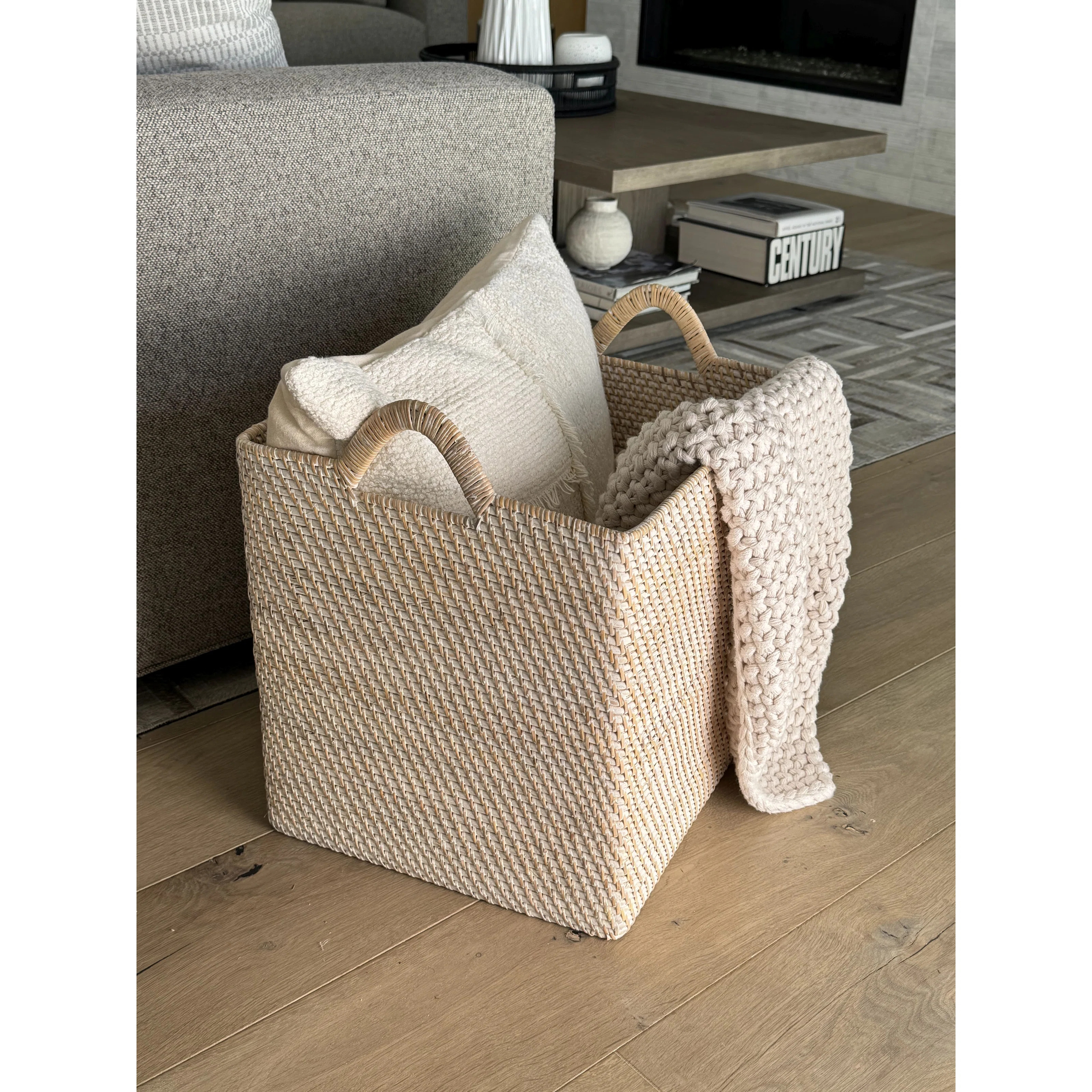 Beachcrest Home™ Simran Rattan Basket | Wayfair North America