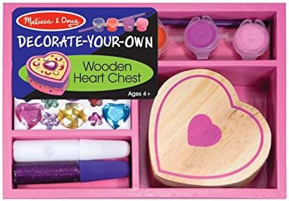 Melissa & Doug Decorate-Your-Own Wooden Heart Box Craft Kit | Amazon (US)