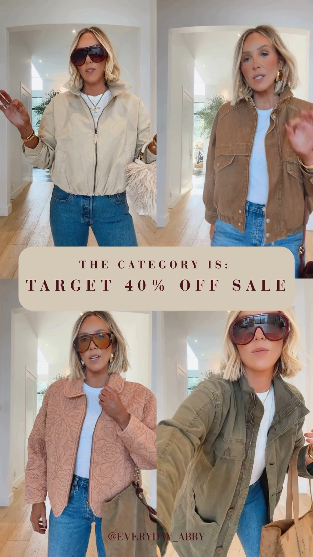 So many of my favorite fall jackets are 40% off right now 😍😍✨