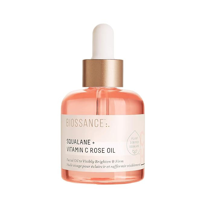BIOSSANCE Squalane and Vitamin C Rose Oil. Facial Oil to Visibly Brighten, Hydrate, Firm and Reve... | Amazon (US)