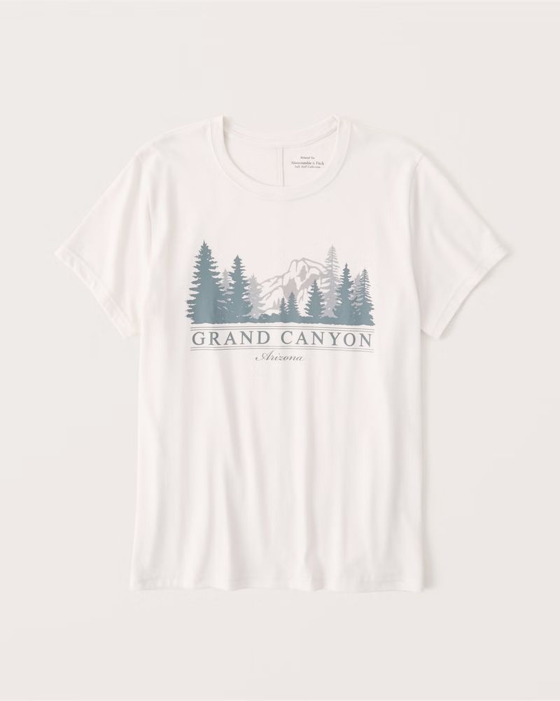 Women's Relaxed Grand Canyon Park Graphic Tee | Women's Tops | Abercrombie.com | Abercrombie & Fitch (US)
