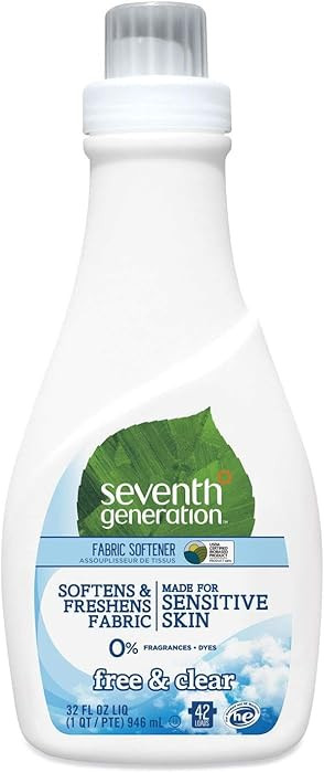 Natural Fabric Softener Liquid, 42 Loads Free & Clear 32.0fl oz (pack of 2) | Amazon (US)