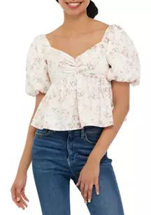 Women's Textured Floral Top | Belk