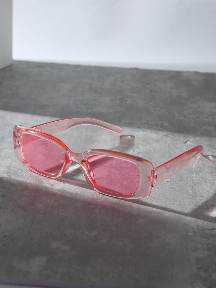 1pc Men's & Women's Fashionable Y2k Beach Summer Square Frame Versatile Eyeglasses For Daily Wear... | SHEIN