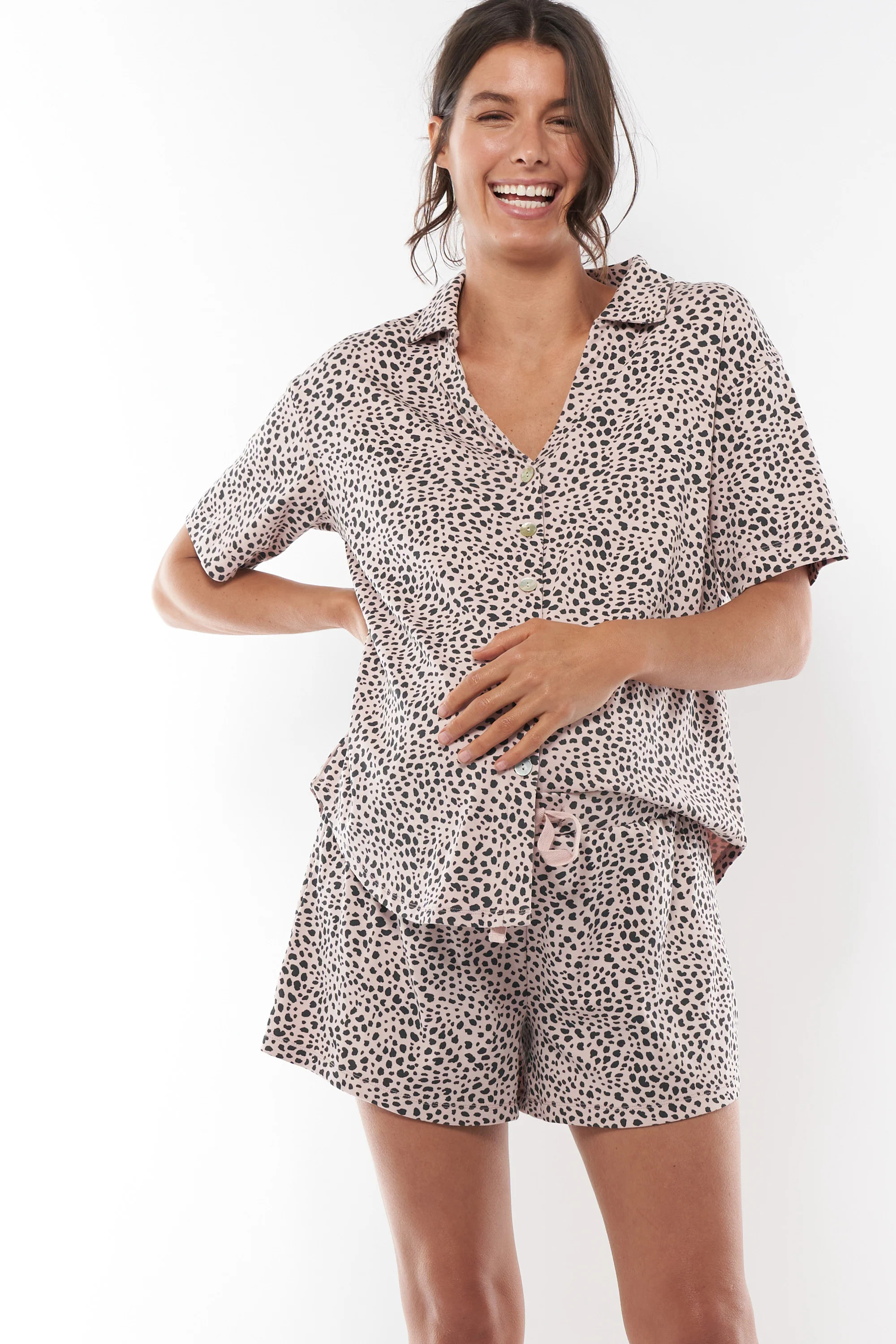 Maternity Pyjama Shirt Pink | Bae The Label