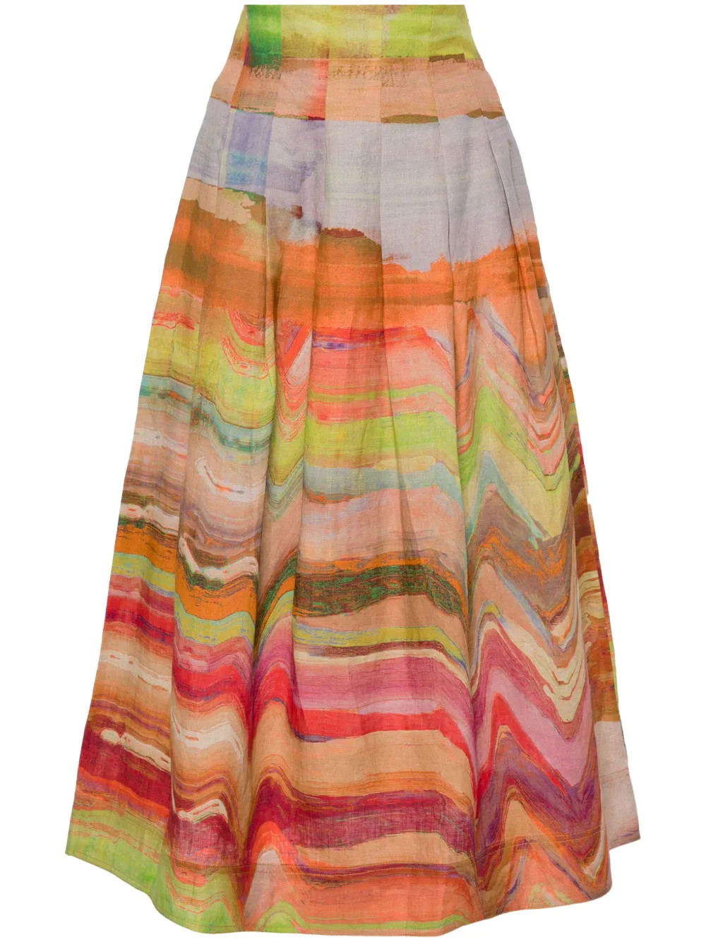 Ulla Johnson Alessandra abstract-print Skirt - Farfetch | Farfetch Global