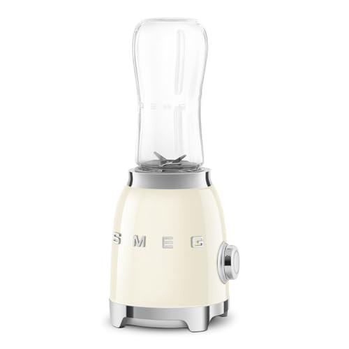 SMEG 50's Retro Style Personal Blender with Backlit Knob and Two 600 ML BPA Free bottles PBF01CRUS Cream | Amazon (US)