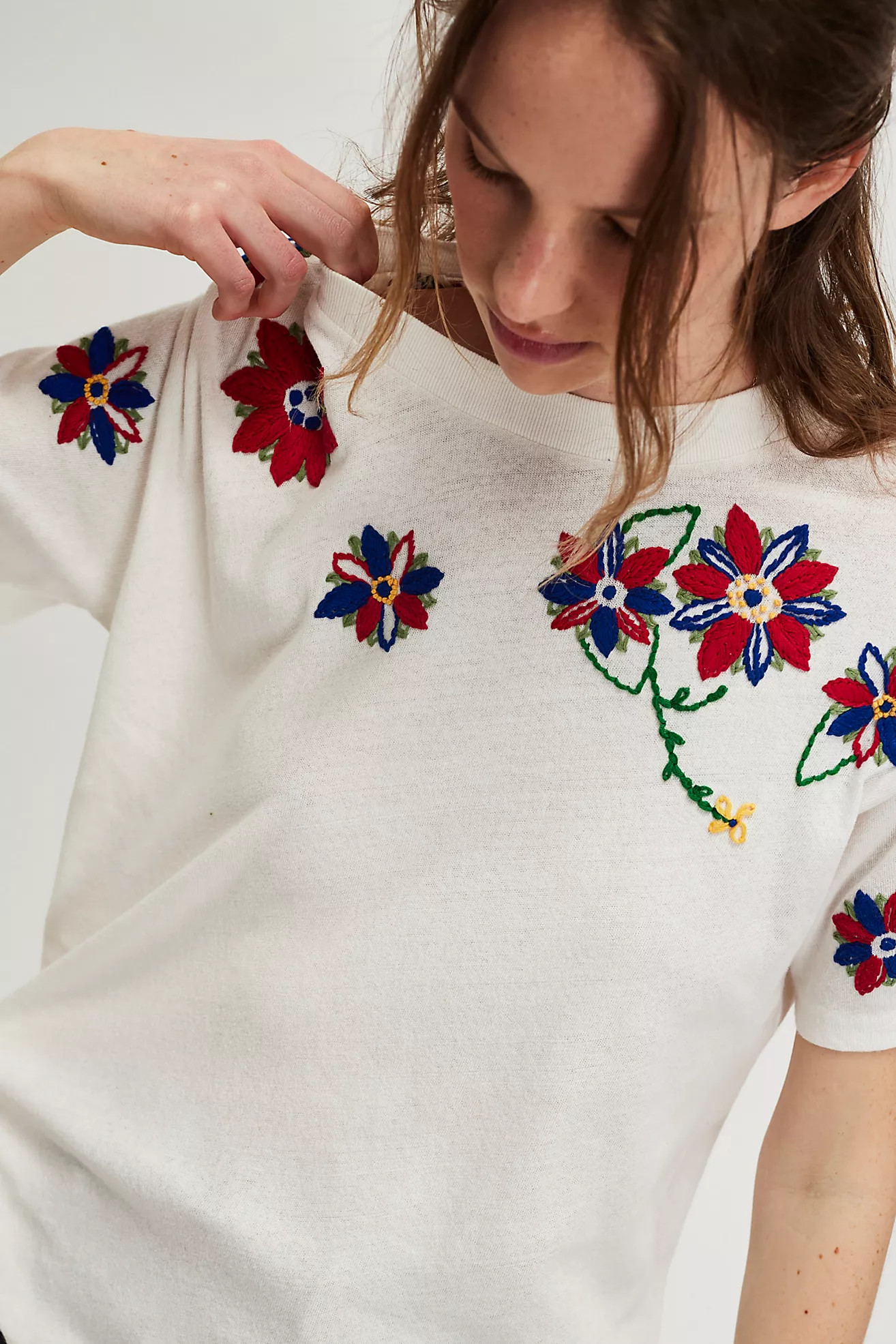 Petal Stitch Tissue Tee | Free People (Global - UK&FR Excluded)