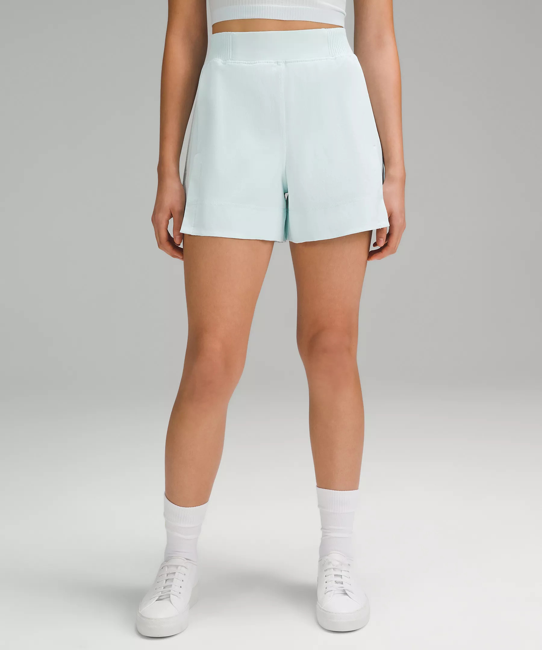 Stretch Woven Relaxed-Fit High-Rise Short 4" | Women's Shorts | lululemon | Lululemon (US)
