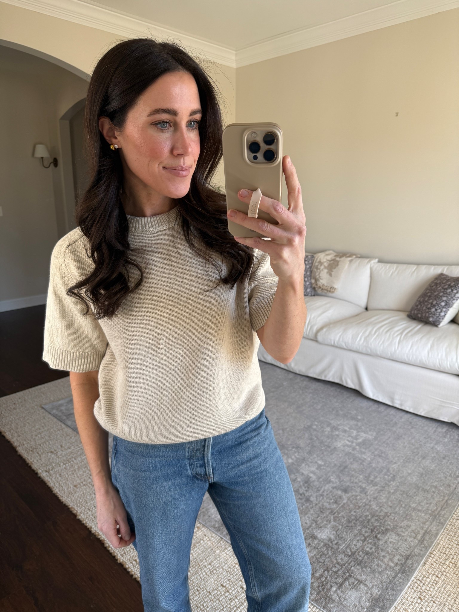Cotton Short Sleeve 
Wearing small