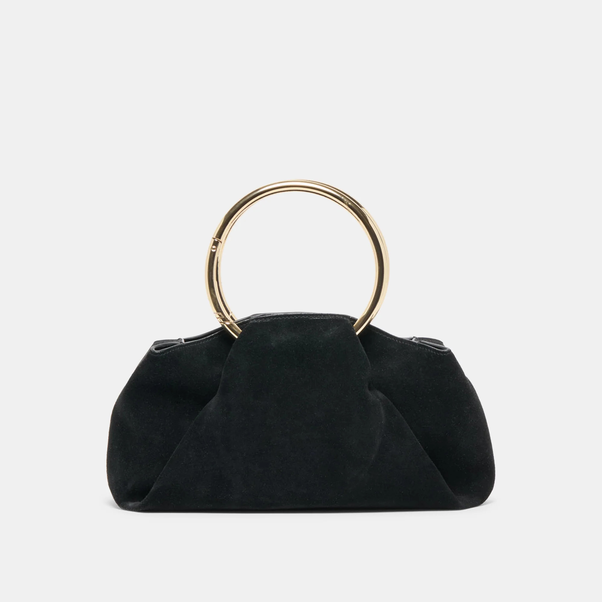 Channing Handbag Black Suede | DolceVita.com