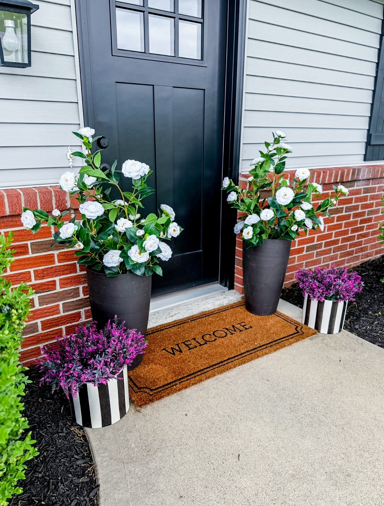 Grabbed taller planters for the faux flowering trees and I love how it looks.

#LTKSeasonal #LTKHome