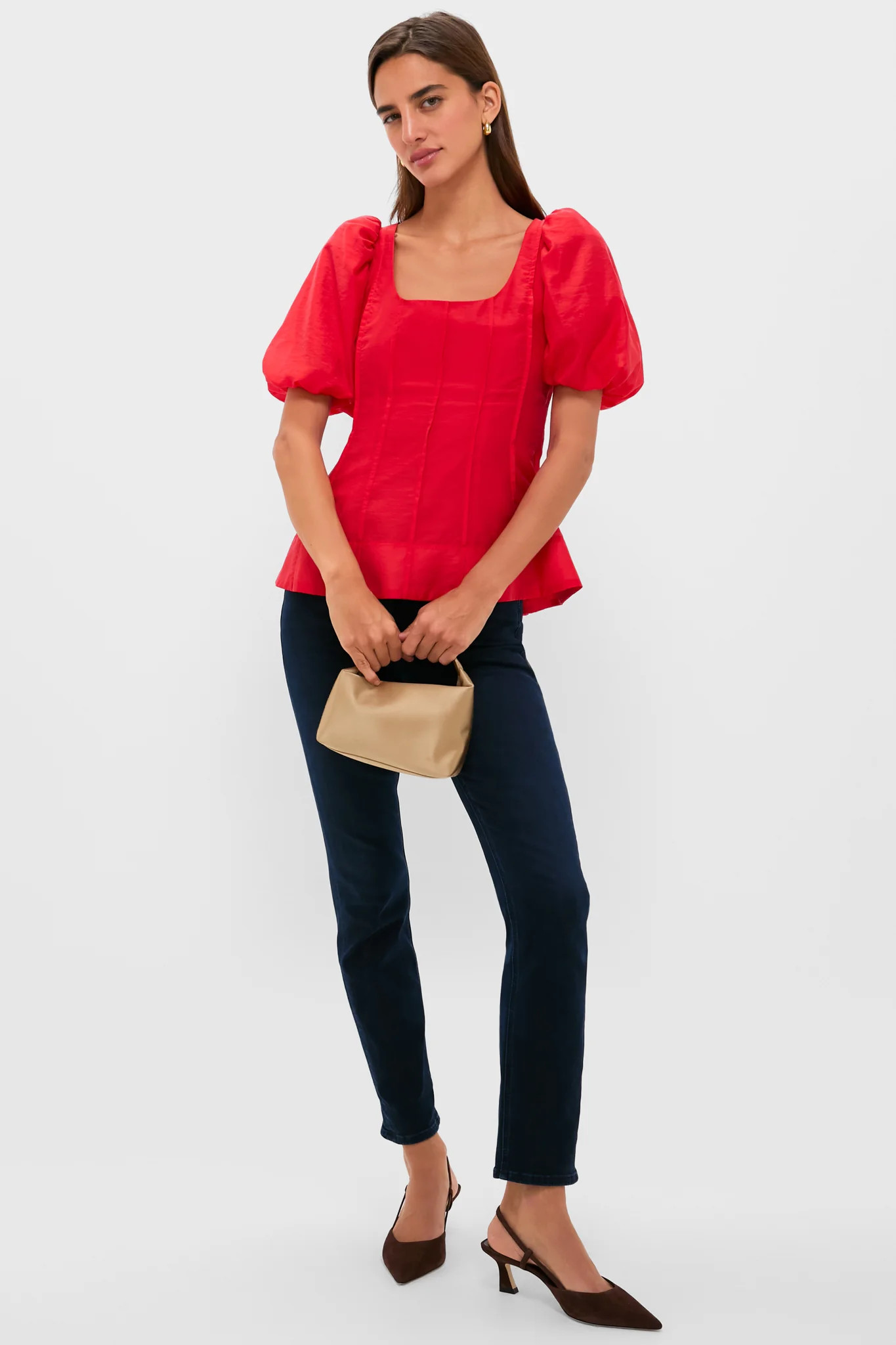 Ruby Taffeta Annalise Blouse | Tuckernuck (US)