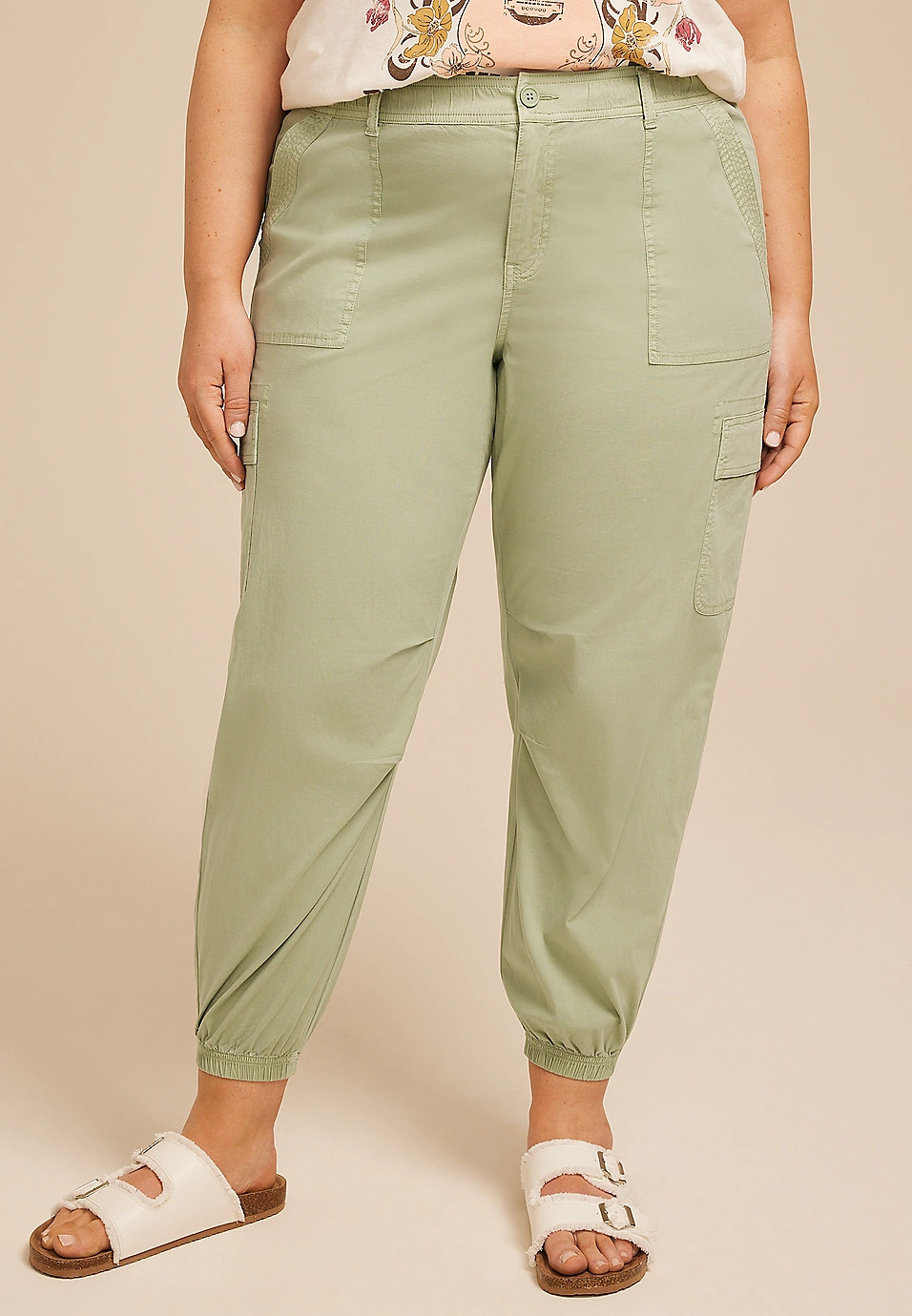 Plus Size Lightweight Stretch High Rise Jogger | Maurices