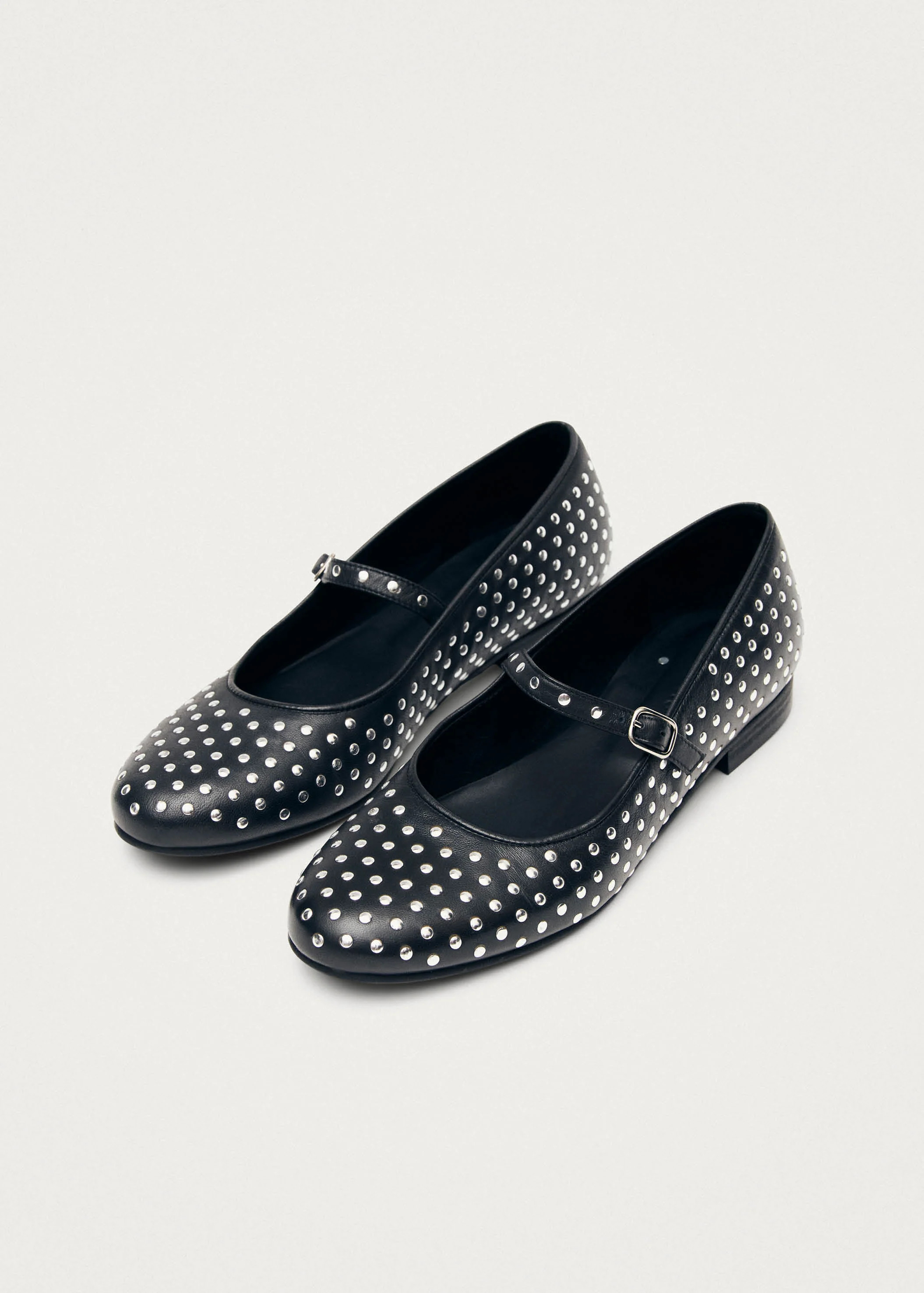 Lucien Black Leather Ballet Flats | ALOHAS | Alohas US
