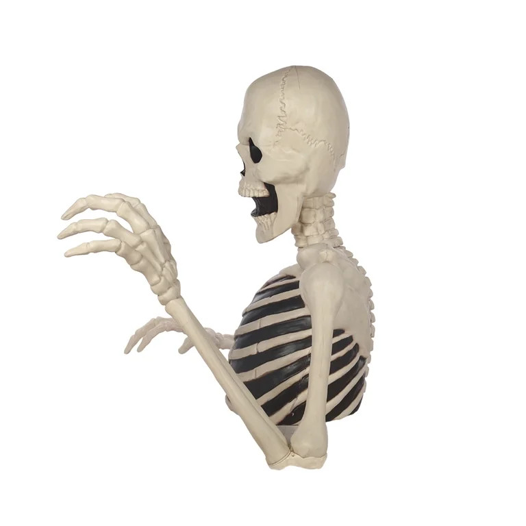 Seasons 48" Halloween Giant Ground Breaking Skeleton Halloween Decoration for Outdoor Yard and Po... | Walmart (US)