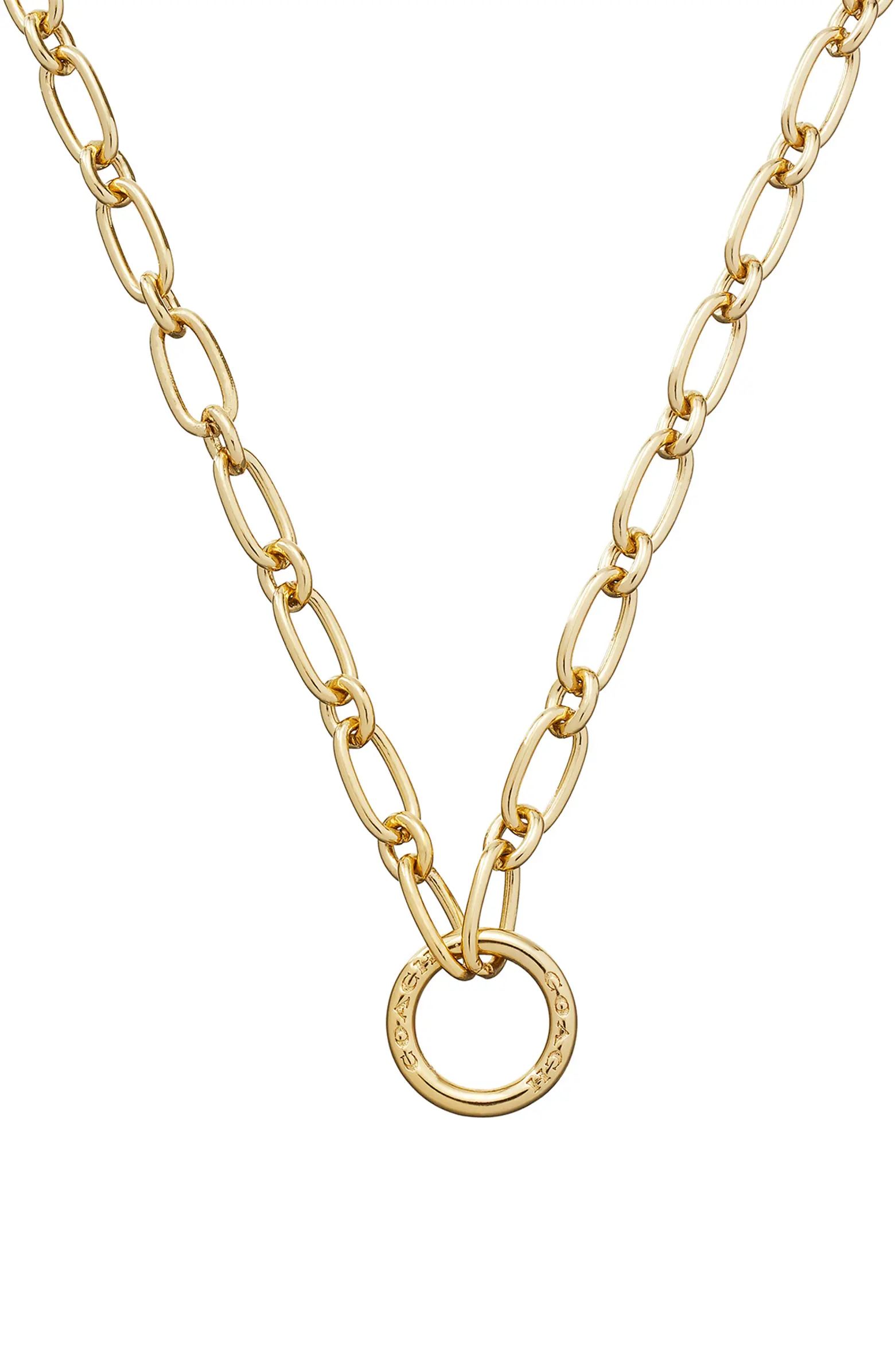 COACH Open Link Collar Necklace | Nordstrom | Nordstrom