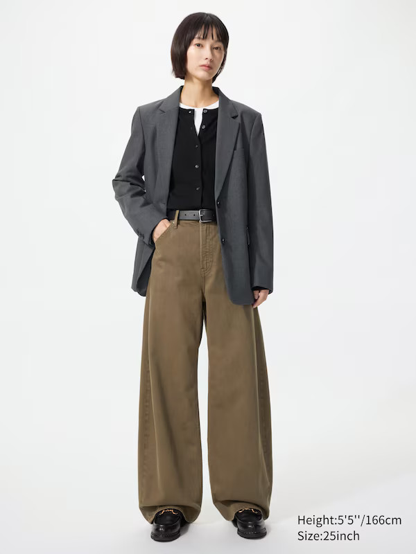 Baggy Barrel Leg Jeans | UNIQLO (UK)