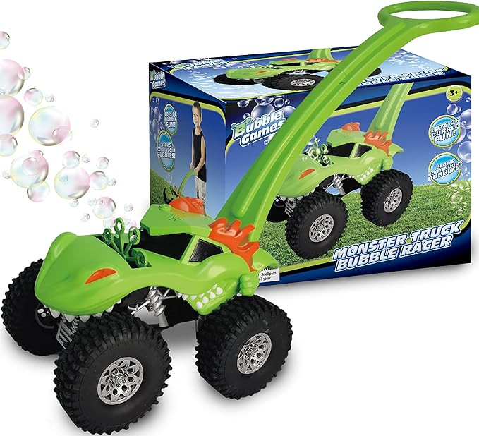 Bubble Monster Truck Lawn Mower for Toddlers: Kids Bubble Blower Maker Machine - Summer Outdoor P... | Amazon (US)