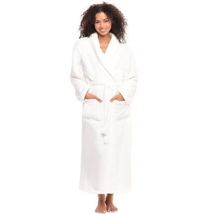Alexander Del Rossa Women's Classic Winter Robe, Plush Fleece Bathrobe | Target